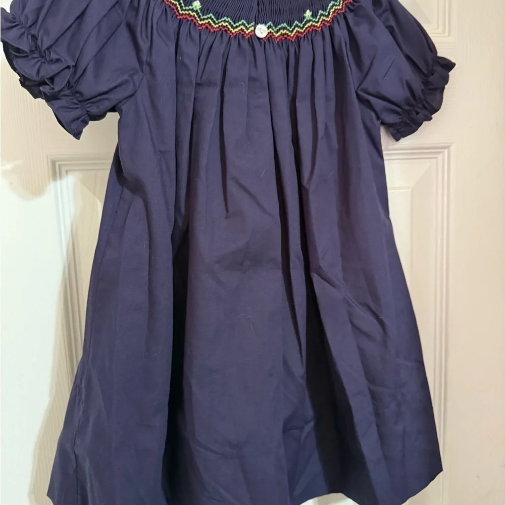 New Rosalina Collection Smocked Apple Bishop Dress